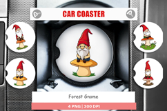 Car Coaster Gnome in the Forest Product Image 1