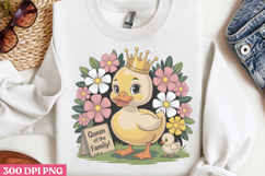 Queen of the family PNG,Cute Animals Mothers Day Clipart PNG Product Image 2