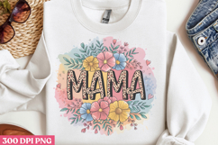 Floral Mama Mom Sublimation PNG Product Image 2