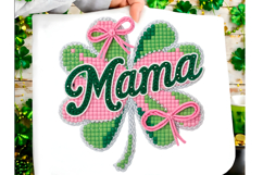 St. Patrick's Day Mama Coquette Bow Png Product Image 2