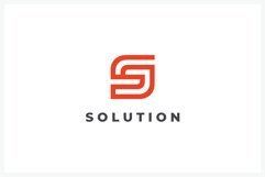 Letter S round logo design vector template Product Image 1