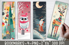 Whimsical Christmas Printable Bookmarks Product Image 1