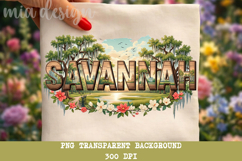 Savannah Georgia PNG, Vintage Southern Oak Tree Sublimation Product Image 3