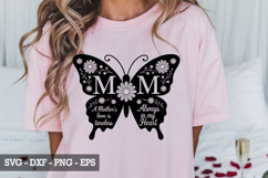 Mom Butterfly SVG Design - Mother&#039;s day SVG Product Image 1