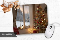 Festive Holiday Scene Mouse Pad PNG Design Product Image 1
