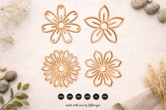 Floral Laser Cut SVG Set Product Image 1