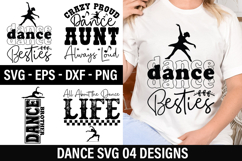 Dance SVG Design - Crazy Proud Dance Aunt Always Loud Product Image 1