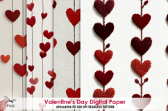 Valentine's Day Digital Paper, background clipa Product Image 1
