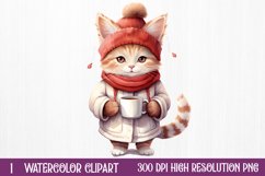 Christmas Animals Coffee Sublimation Clipart, Christmas PNG Product Image 1