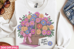 Happy Mothers Day Floral PNG Product Image 2