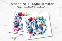 Best Doctor Ever Tumbler Wrap PNG, Doctor Sublimation Design Product Image 2