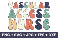 Retro Vascular Access Nurse, VAT Team, PICC Nurse SVG Product Image 1