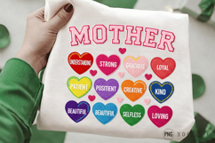 Mother Qualities Heart PNG, Mother Qualities Heart PNG Desig Product Image 1