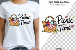 Picnic Time PNG | Cute Summer Picnic Design | Picnic Basket Product Image 1