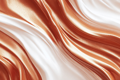 A luxurious copper and white satin fabric with smooth Product Image 1