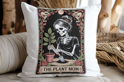 Plant Mom Tarot Card Skeleton Halloween Product Image 2