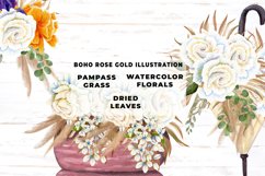 Watercolor Pampas Grass Illustrations Product Image 3