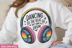 Dancing to the beat PNG, Autism Sublimation PNG Product Image 2