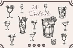 Cocktail svg Bundle, 24 Cocktails svg, Cocktail png Product Image 1