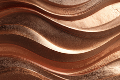 A wavy copper surface with a metallic sheen Product Image 1