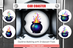 Car Coaster Iridescent Bubble Cauldron Product Image 1
