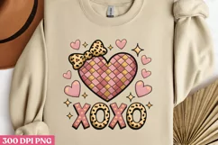 XOXO PNG, Retro Valentine Sublimation PNG Product Image 2