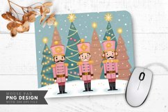 Festive Nutcracker Christmas Scene Mouse Pad PNG Product Image 1