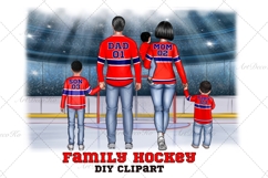 Hockey Family clipart: &quot;HOCKEY CLIPART&quot; Hockey jerseys PNG Product Image 1