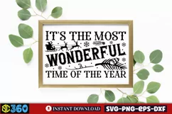 It's the most wonderful time of the year SVG, Christmas SVG Product Image 2