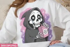 Anti anxiety PNG, Cute Grim Sublimation PNG Product Image 1