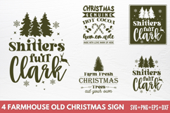 Farmhouse Old Christmas Sign SVG Product Image 1
