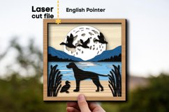 English Pointer Dog SVG Laser cut file for Glowforge Product Image 1