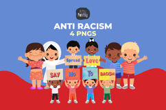 Anti-Racism Kids Clipart Product Image 1