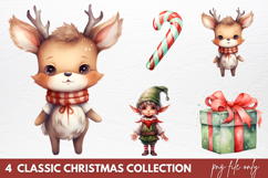 Classic Christmas Collection Sublimation PNG Product Image 1