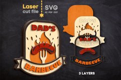Dad’s BBQ SVG laser cut file for Glowforge Product Image 1