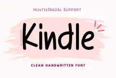 Kindle - Clean Handwritten Font for Crafts & Planners Product Image 1