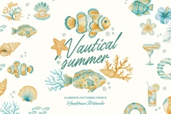 Nautical Watercolor Summer Bundle Product Image 1