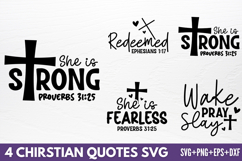 Chirstian Quotes SVG Product Image 1