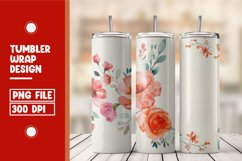 Flower Tumbler Wrap Design Product Image 1