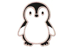 Cute Baby Penguin Embroidery Design Product Image 2