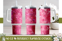 Pink Tumbler Design, Pink 40 Oz Tumbler Wrap Product Image 1