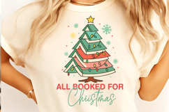 All Booked for Christmas PNG, Christmas Books PNG, Christmas Product Image 2