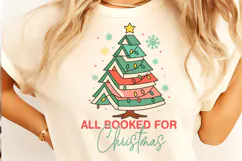 All Booked for Christmas PNG, Christmas Books PNG, Christmas Product Image 2