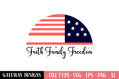 faith family freedom svg design Product Image 1
