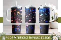 Stars Tumbler Design, Glitter 40 Oz Tumbler Template Product Image 1