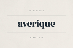 Averique Elegant Modern Serif Font Product Image 1