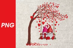 valentine's day gnomes in a png car gnomes with hearts png Product Image 3