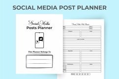 Social Media Post Tracker KDP Interior Product Image 2