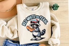 Red White and Feral svg | Svg Files for Cricut | Shirt Svg Product Image 1