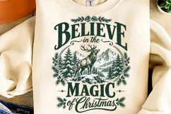 Believe In The Magic Of Christmas PNG, Merry Christmas PNG Product Image 2